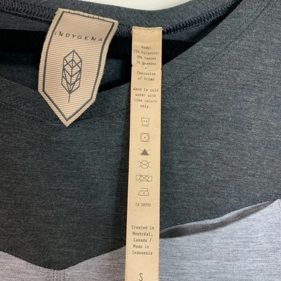 Indygena Women’s Two Toned Grey Lightweight Athletic  T-Shirt Size Small - Picture 6 of 13